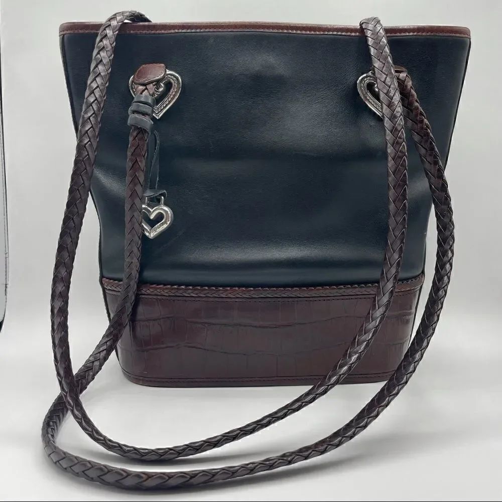 Vintage Brighton Leather Bucket Shoulder Bag